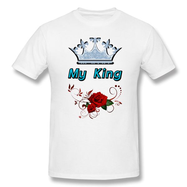 

i love my king baby t-shirt men letter print basic tee shirt funny design san valentin 2020 streetwear print homme top