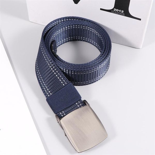 

1pc canvas belt lightweight waist band plastic buckle adjustable ourdoor training waist webbings(dark blue, Black;brown