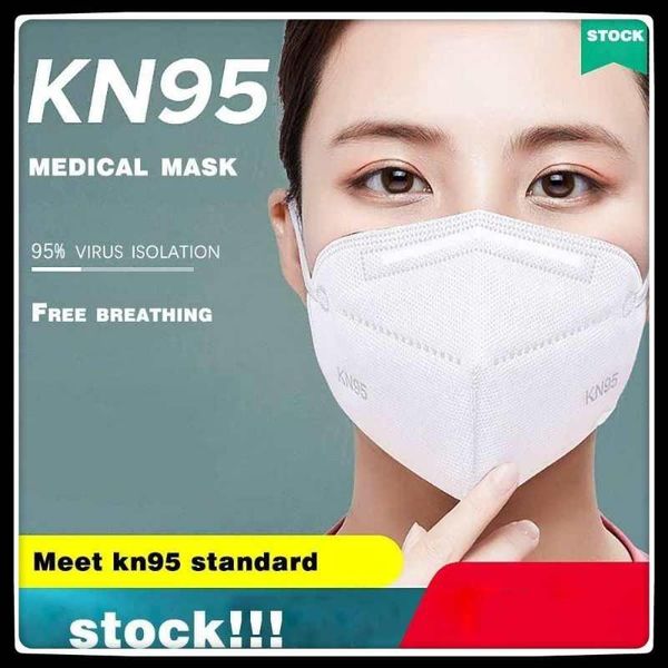 

DHL free shipping KN95 mask 5-layer non-breathing valve filtration rate up to 95% disposable face mask dust and windproof PM2.5 outdoor mask
