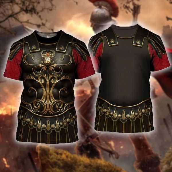 

knight armor knights templar summer 3d print shirts hentai horror funny men clothing