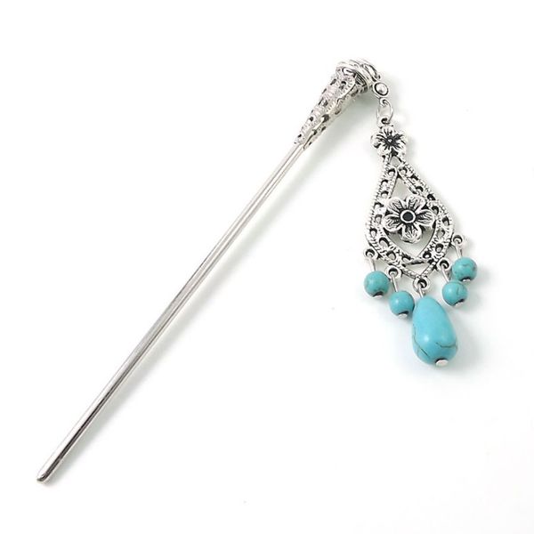 

оптовая 10 шт посеребренная tassels зеленый бирюзовый камень бисер для женщин подарочные стиль этнические украшения, Golden;silver