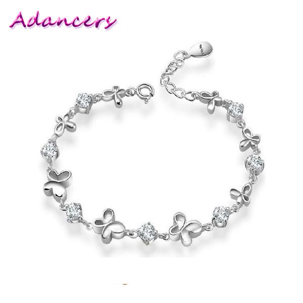 

ladies bracelet butterfly zircon bracelet fashion crystal zircon micro-inlaid jewelry jewelry gift, Black