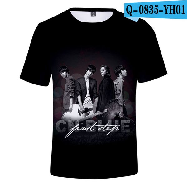 

kpop cnblue summer korean k-pop 3d print shirts hippie hentai humor men clothing