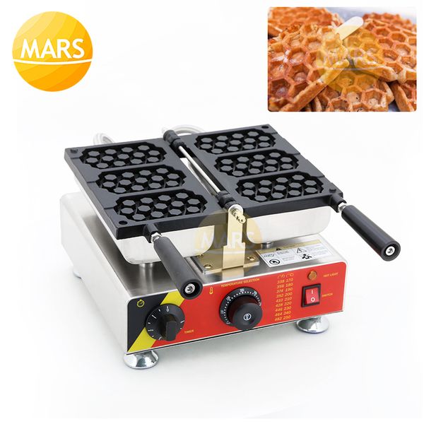 

bread makers commercial honeycomb waffle machine non-stick cake maker mini honey comb shape baker iron pan 220v 110v
