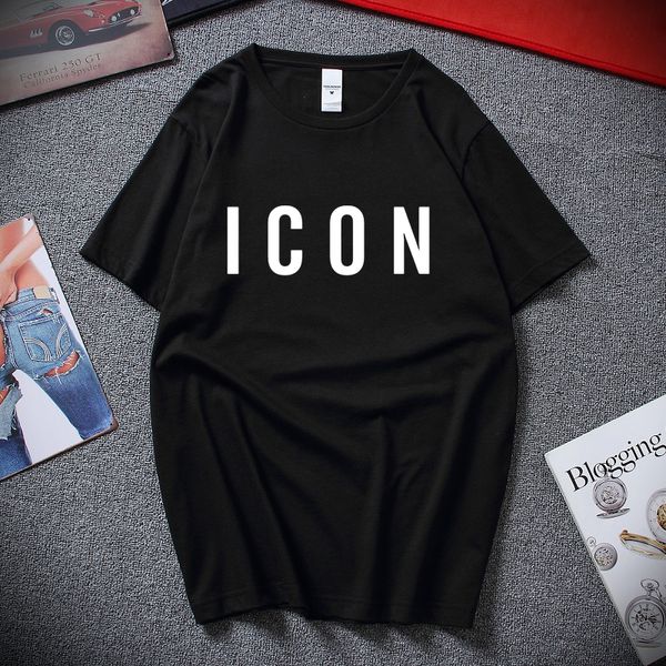 

selling fashion brand icon football men t-shirt icon hip hop cotton short-sleeved t shirt summer camisetas hombre tee shirt