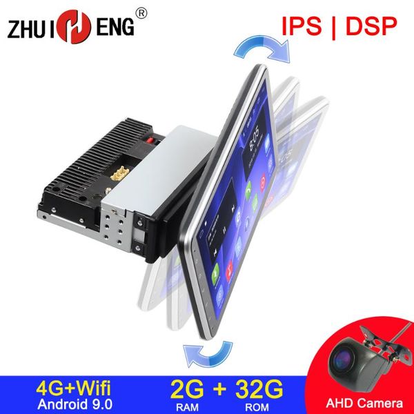 

10 inch rotatable 1 din 2g 32g car radio for universal car dvd player gps navigation bluetooth accessory 4g internet wifi