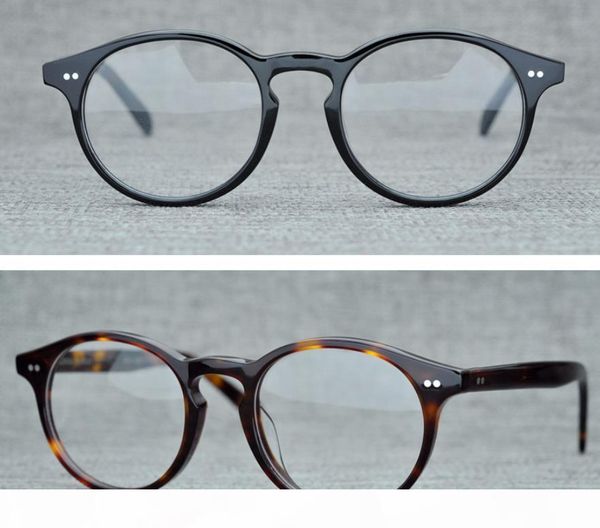 

men optical glasses frame oliver eyewear brand vintage round eyeglasses frames for women myopia glasses ov5241 with original box, Silver