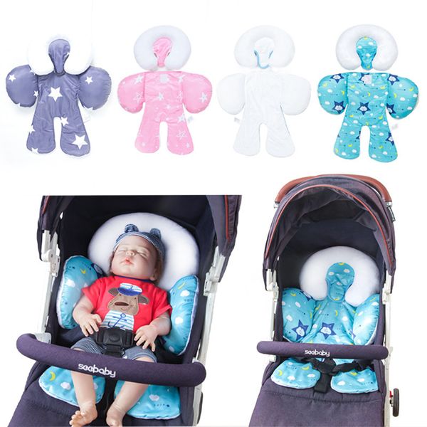 

newborn baby car seat head neck body support stroller insert seat liner pad padding comfort cushion infant toddlers boys girls