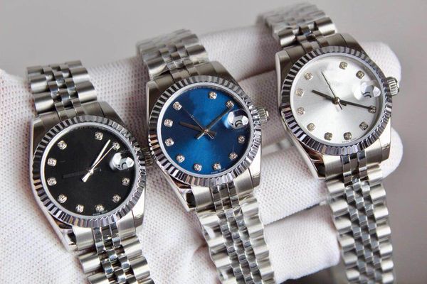 

31mm 904l sapphire glass mirror steel 2836 movement mechanical man's watch montre de luxe watches mens watch, Slivery;brown