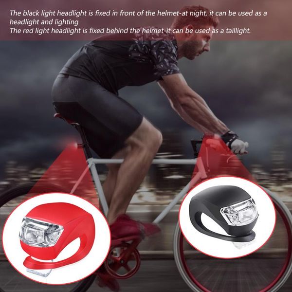 

6pcs cycling led bicycle lights bike emergency warn front rear night lamp