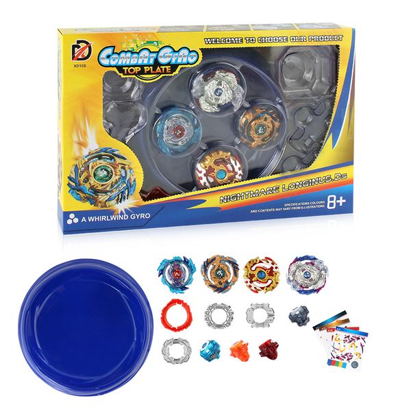 

beyblade toy beyblade burst diy beyblade metal fusion with competitive battle disc set handle launcher children's toy gifts