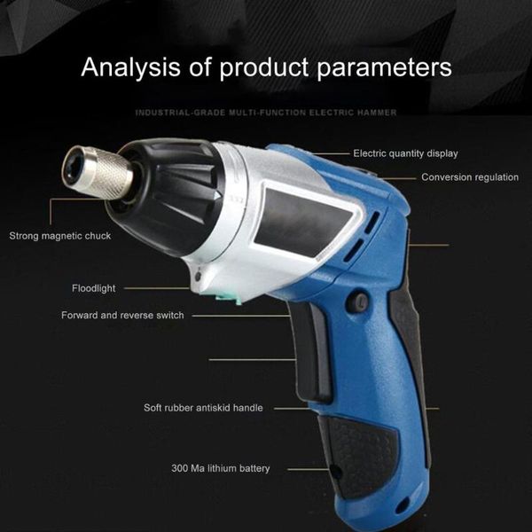 

4.0v charging drill multifunction rechargeable lithium screwdriver set cordless electric rechargeable screwdriver