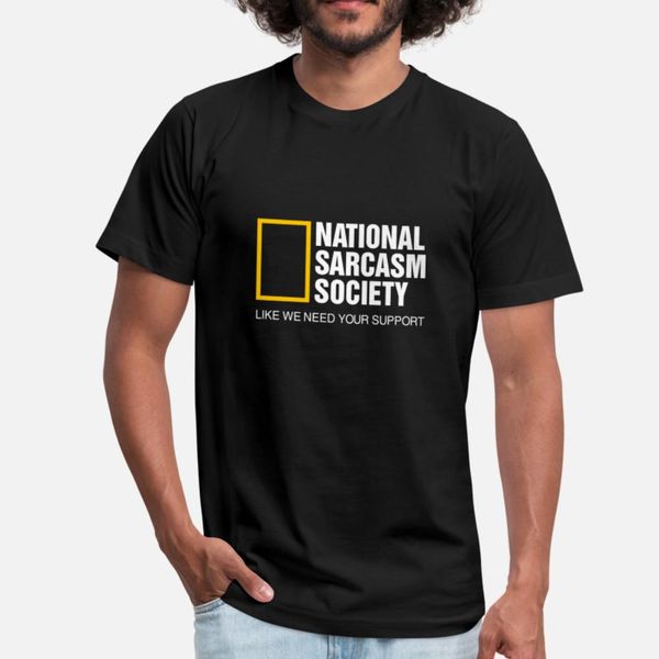 

national sarcasm society t shirt men customized cotton s-xxxl formal anti-wrinkle funny summer style unique shirt