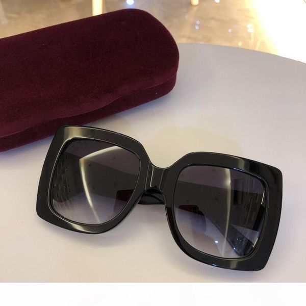 

2020 new fashion women sunglasses 5 colors frame shiny crystal design square big frame lady design uv400 lens with case, White;black