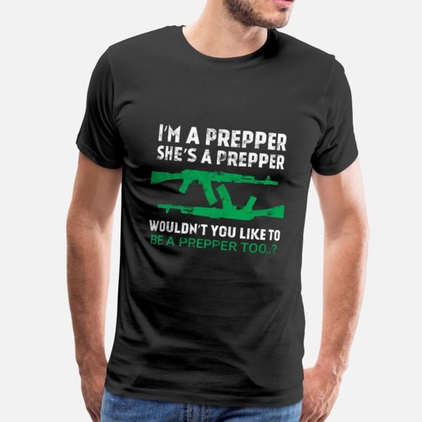

prepper doomsday survival gift t shirt men design 100% cotton euro size s-3xl natural interesting authentic summer leisure shirt