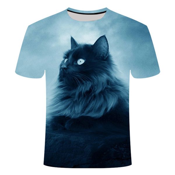 

cats meow star cat cartoon 3d animal 3d print shirts horror oversized aesthetic men clothing