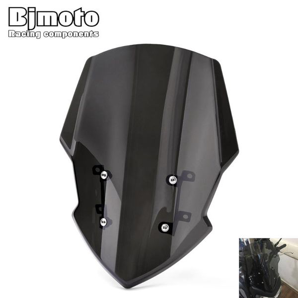 

motorcycle windscreen for mt-07 fz-07 mt/fz 07 2020 2020 windshield wind screen shield with mounting holder bracket