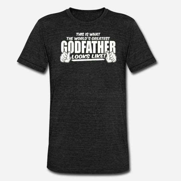 

godfather t shirt men design short sleeve o neck family fit funny summer style natural shirt