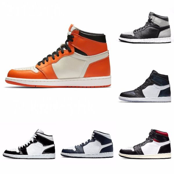 

new 1s high 3 shattered og bred toe banned game royal shoes men 1s shadow sneakers with box j#08-158