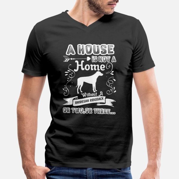

home without rhodesian ridge t shirt men customize short sleeve round neck natural anti-wrinkle new fashion spring autumn trend shirt