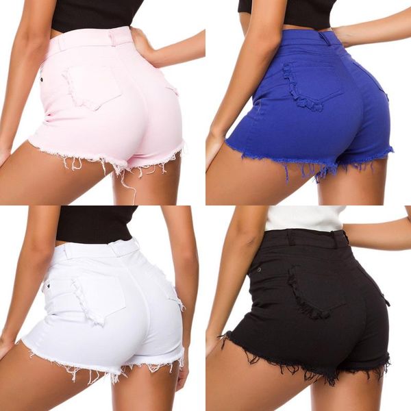 

clothings новый белый черный синий розовый шорты женщин сексуальный высокой талией джинсовые шорты женщин ночной клуб короткие джинсы en fem, Blue