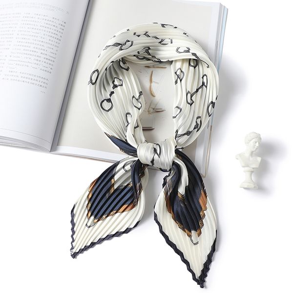 

new silk print square scarf head for women hair neck shawls designer hijab scarf fashion bandana accessories summer, Blue;gray