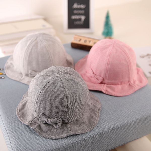 

baby hat spring and autumn cowboy fisherman hat 1-3 years old, Yellow