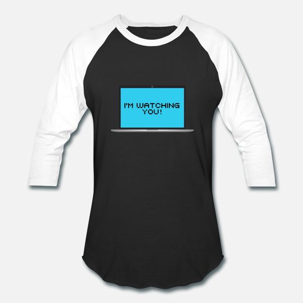 

hacker i'm watching you t shirt men print 100% cotton s-xxxl normal sunlight fashion summer letters shirt