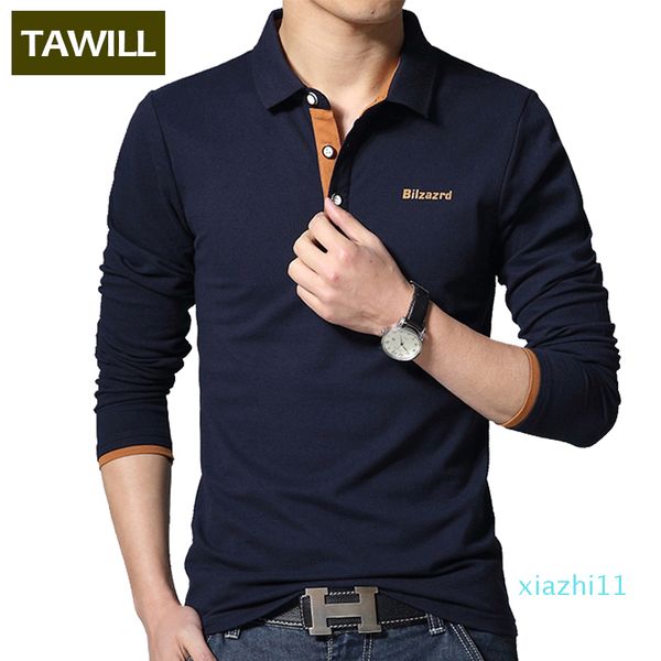 

fashion slim casual polo shirt men letter turn -down collar cotton long -sleeve men 's polo new arrival asian size  -5xl, White;black