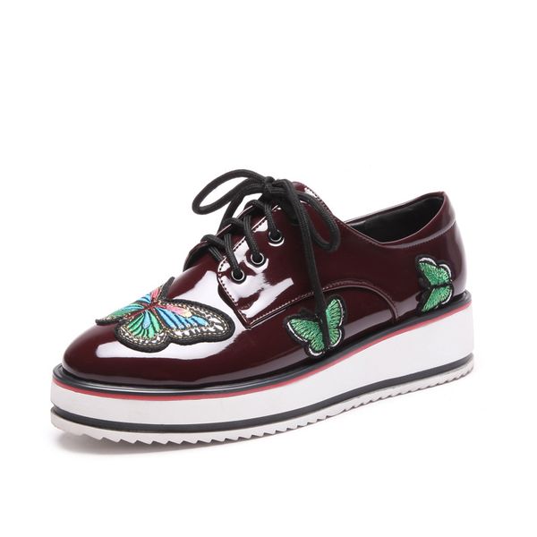 

british wind thick leisure shoes with bottom with students to 18 years in the new 40 to 43 yards single shoes 18324, Black