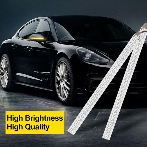 

universal dc 12v rearview mirror indicator lamp streamer strip flowing turn signal light led waterproof accessories