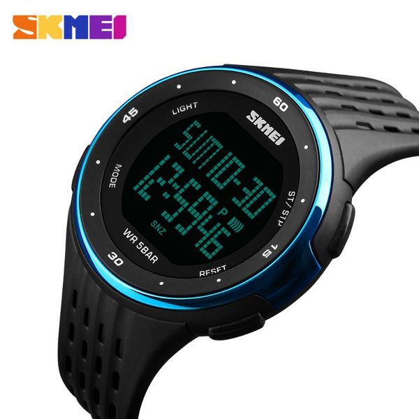 

women sport watches 50m waterproof led digital watches skmei women outdoor electronics wristwatches relogio masculino, Slivery;brown