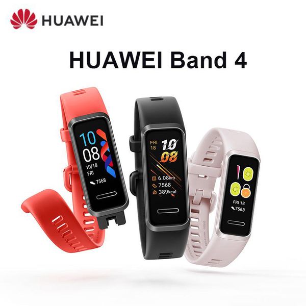 

original huawei band 4 smart band smart watch bracelet heart rate health monitor new watch faces usb plug charge waterproof china