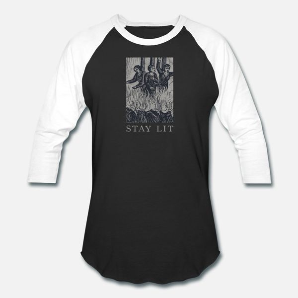 

occult stay lit satan devil hell unholy t shirt men design tee shirt plus size 3xl novelty loose casual summer normal shirt