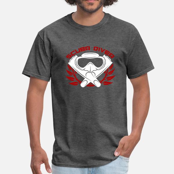

sea diver gift idea scuba diving t shirt men customized cotton s-xxxl solid color loose fashion summer letter shirt