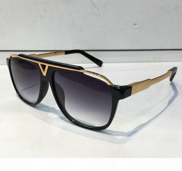

mascot sunglasses luxury popular retro vintage men brand designer sunglasses shiny gold summer style laser logo gold plated with case, White;black