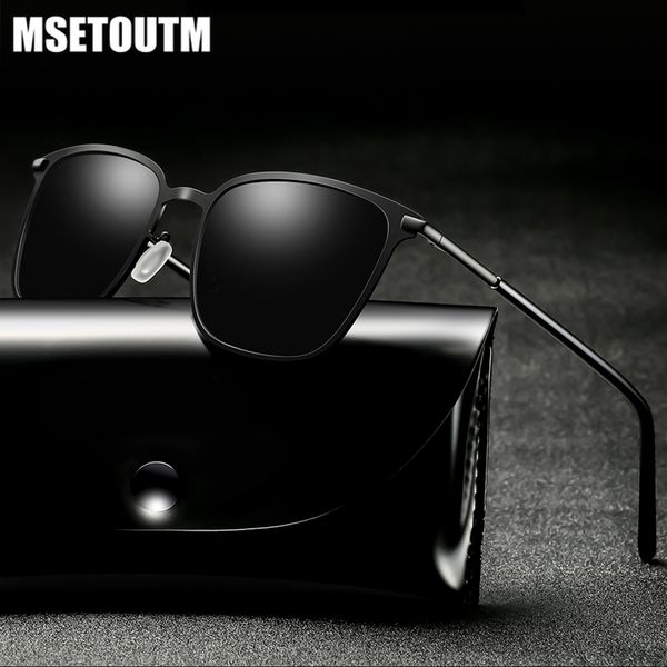 

2020 msetoutm polarized sunglasses men uv400 driver dazzle color classic brand designer outdoors fashion metal sun glasses, White;black