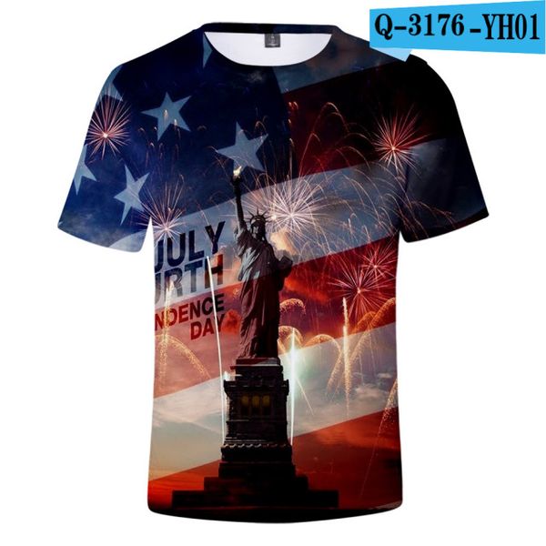 

skull eagle usa national flag 3d print shirts humor kawaii horror men clothing