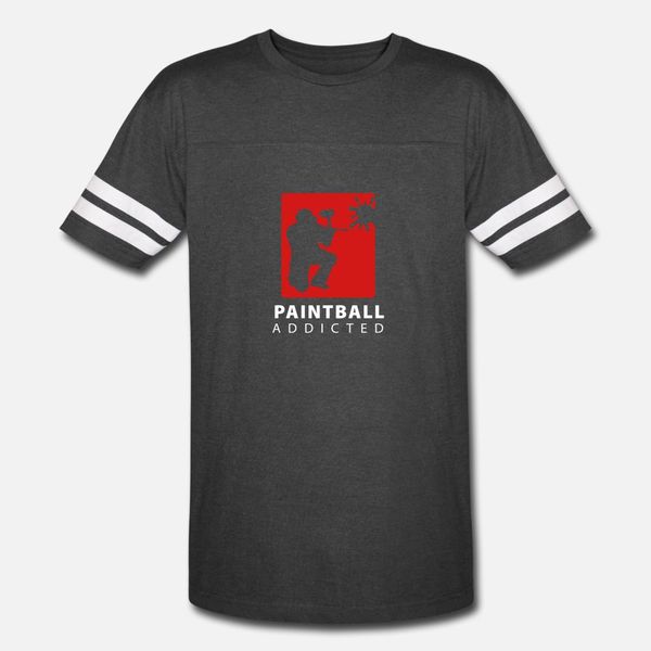 

paintball_addicted_3 t shirt men custom tee shirt round neck basic solid cute new fashion spring autumn pattern shirt