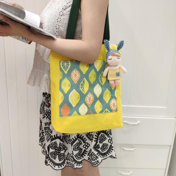 

2020 popular shoulder canvas bag mori ladies cute little fresh bag summer joker ins large capacity