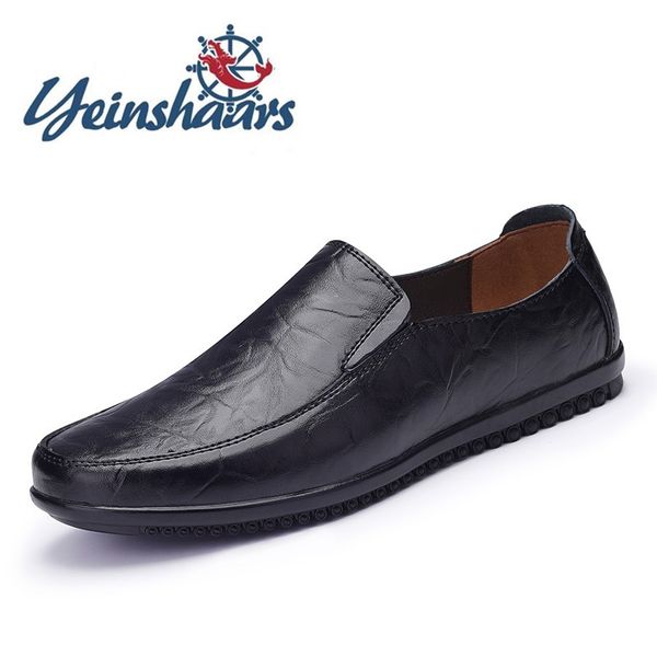 

mens loafers casual shoes breathable lightweight classic flat shoes male comfortable formal business elegant adulto, Black