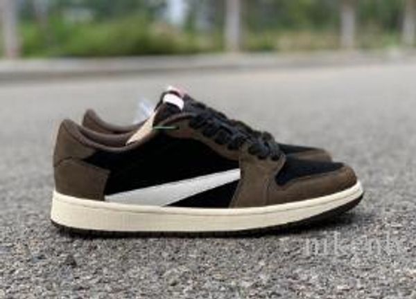 

travis scott x 1 low og sp ts 1s brown suede black basketball shoes sports sneakers