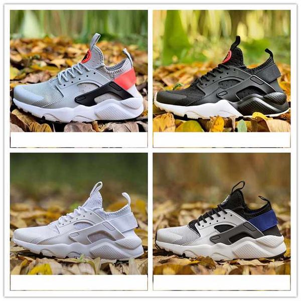 

air huarache iv 4.0 iv 1.0 mens running shoes triple black white red silver huaraches men trainers women sports sneakers 36-45