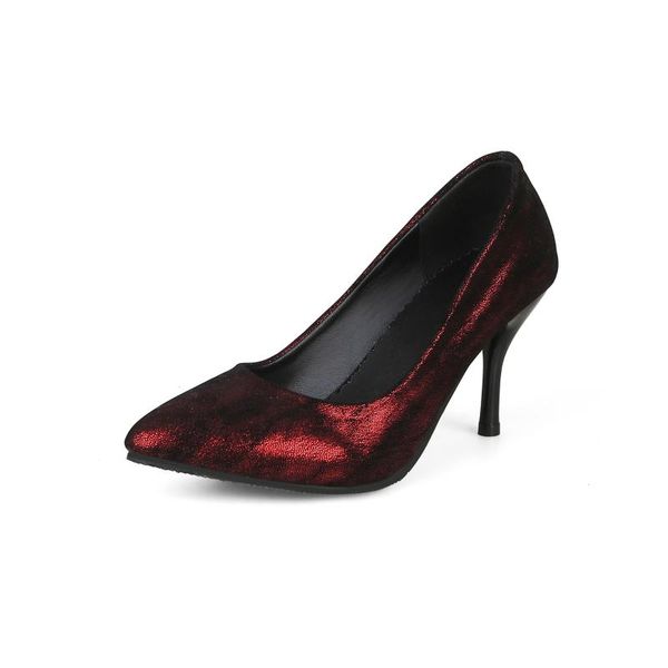 

tide 19 years of age season new fashionable joker pointed high heel with 40-45 shallow mouth single woman shoes, Black