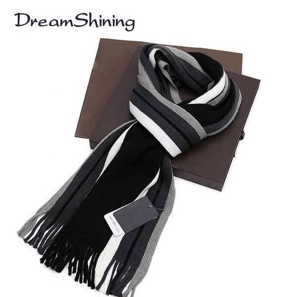 

scarves bufandas 2021 foulard fall fashion designer wrap men business scarf winter striped shawls, Blue;gray