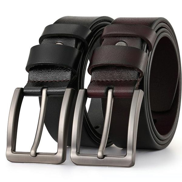 

New Fashion Style Pin Buckle Business Leather Belt For Men