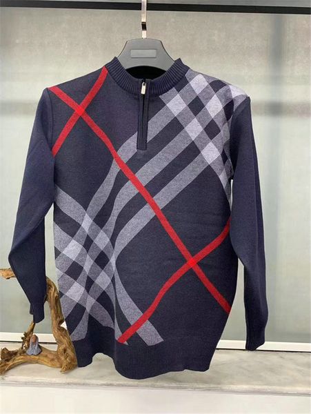 

new fashion autumn winter men long sleeve polo sweater striped grid hip hop sweatshirts coat casual clothes sweater sweater s-2xl, White;black