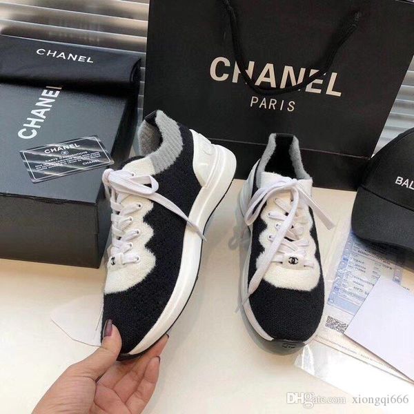 

2020 ladies fashion casual sneakers, high-quality knitted ladies casual shoes, comfortable and versatileas, Red;white