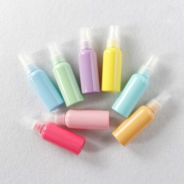 

2oz/50ml spray bottles flip bottle rainbow small refillable liquid containers for diy cleaning solutions essential oils travel daily life