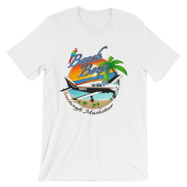 

2019 letter print cartoon beech boyz beechcraft 23 musketeer airplane t-shirt - personalized with design tee shirt